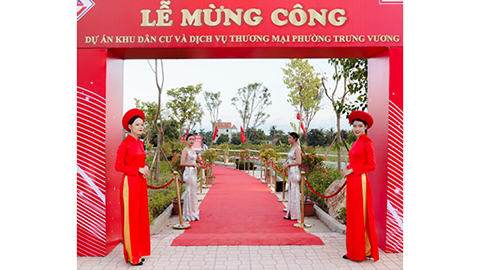 Tập đoàn Xuân Lãm tổ chức Lễ mừng công Dự án Khu dân cư và Dịch vụ thương mại phường Trưng Vương